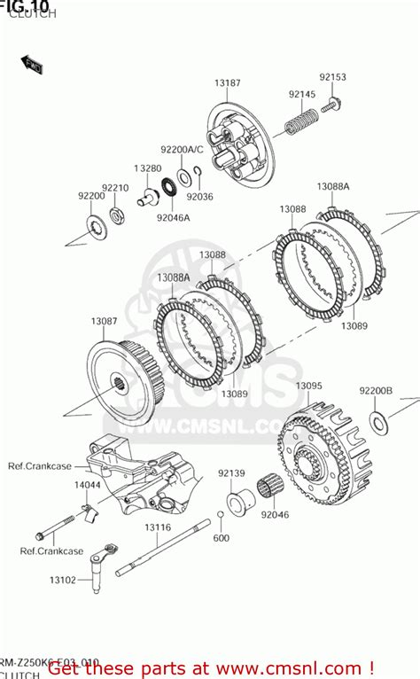 suzuki rm z250 parts diagram